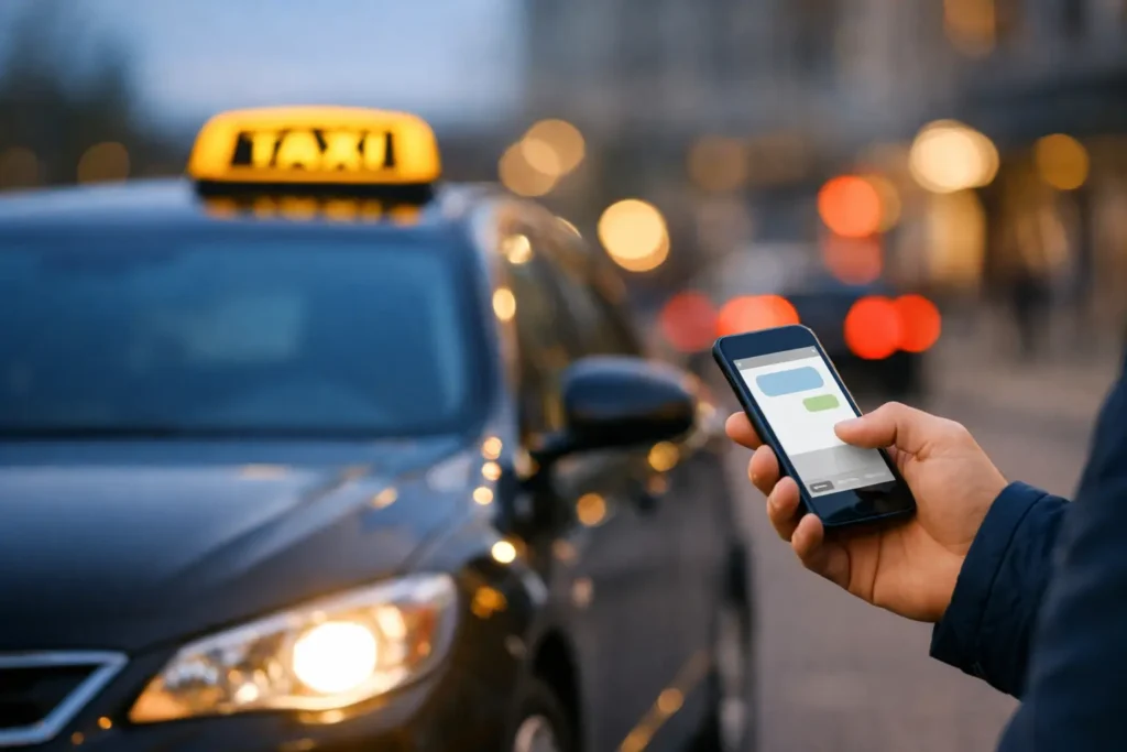 Réservation taxi par SMS en toute confiance