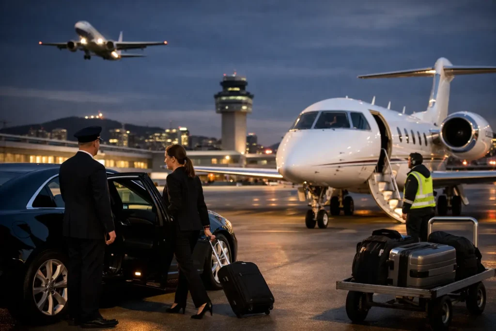 Service aéroport disponible 24h à Montréal