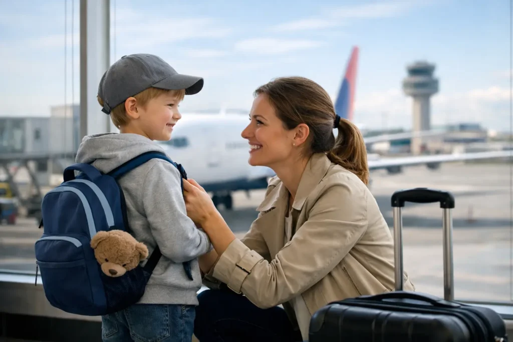 Voyager avec un enfant depuis YUL sans stress